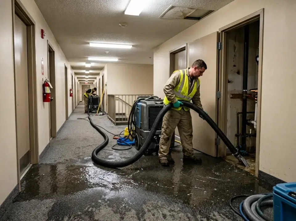 multi-unit-apartment-hallway-f-005 — frequently asked questions, Emergency Burst Pipe Water Extraction & Removal in New Brem…